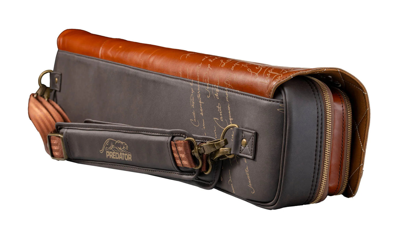 Predator Limited Edition Legacy Pool Cue Case - Light Brown - 2 Butts x 4 Shafts