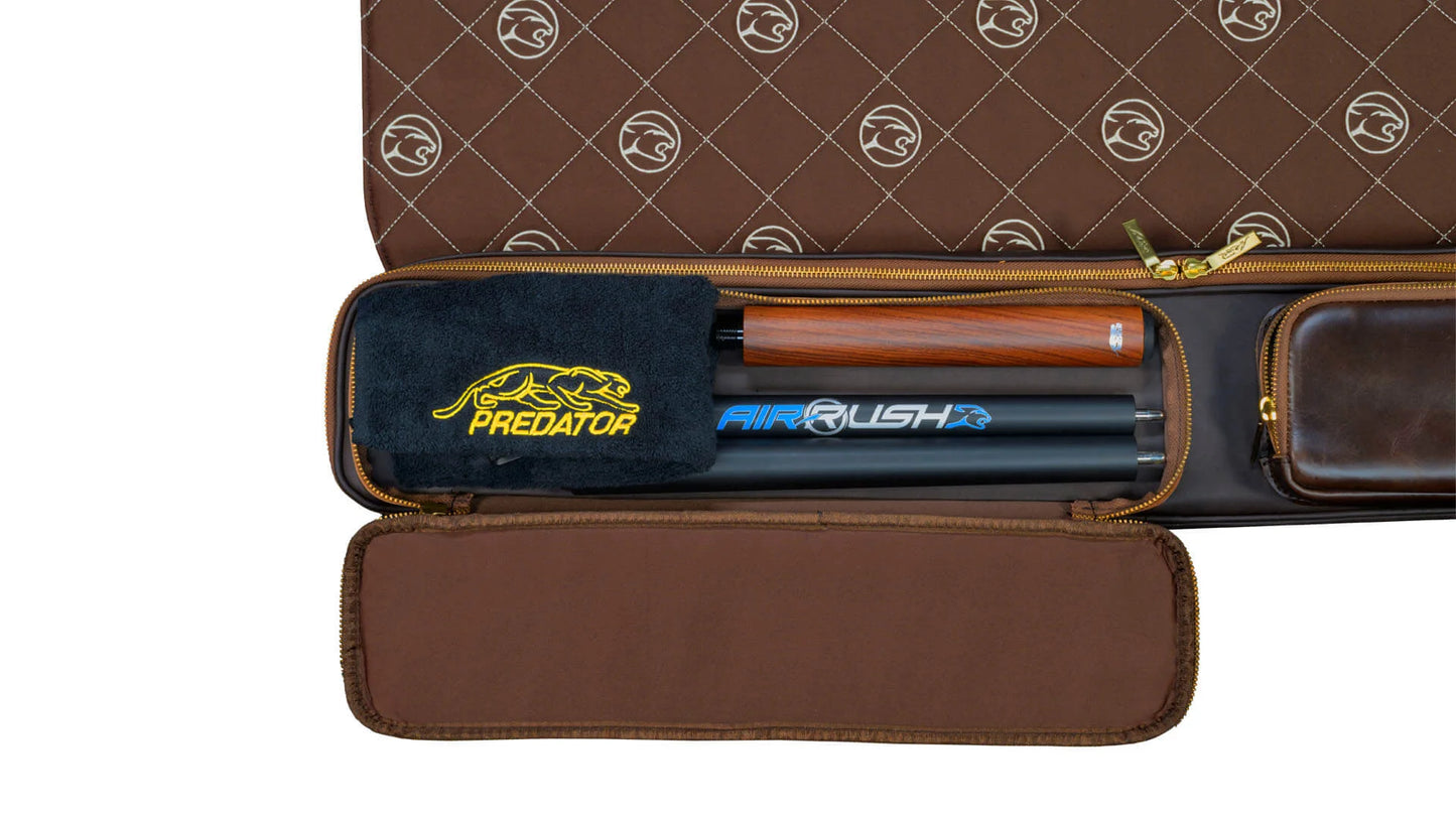 Predator Limited Edition Legacy Pool Cue Case - Dark Brown - 3 Butts x 5 Shafts