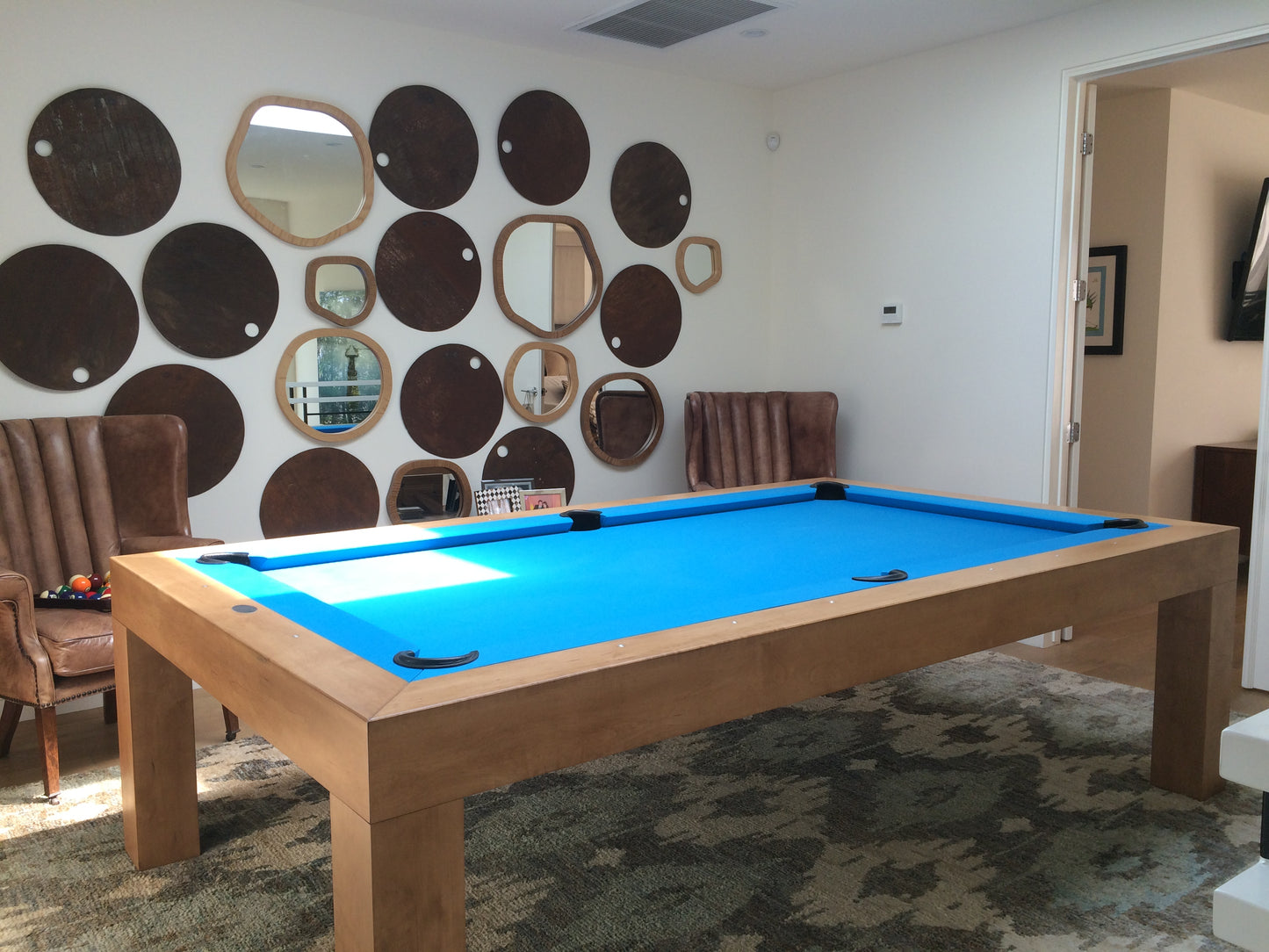 Bellagio Pool Table Honey Maple