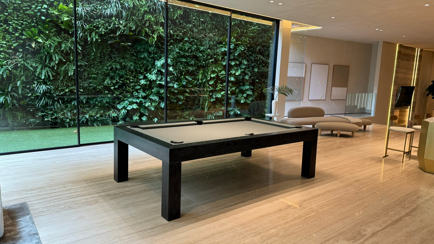 Bellagio Pool Table Oak Black