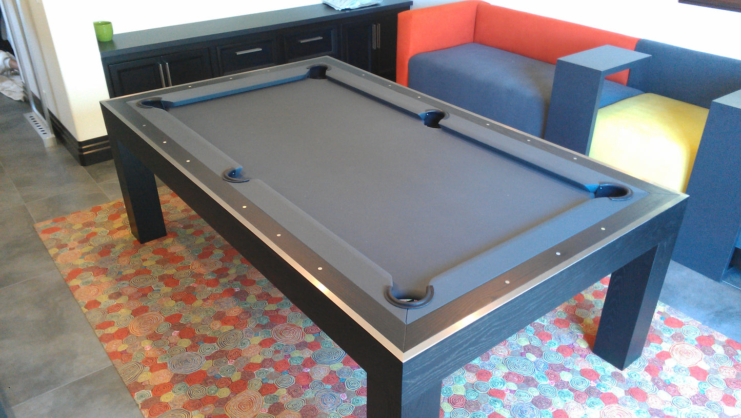 Bellagio Pool Table Oak Black