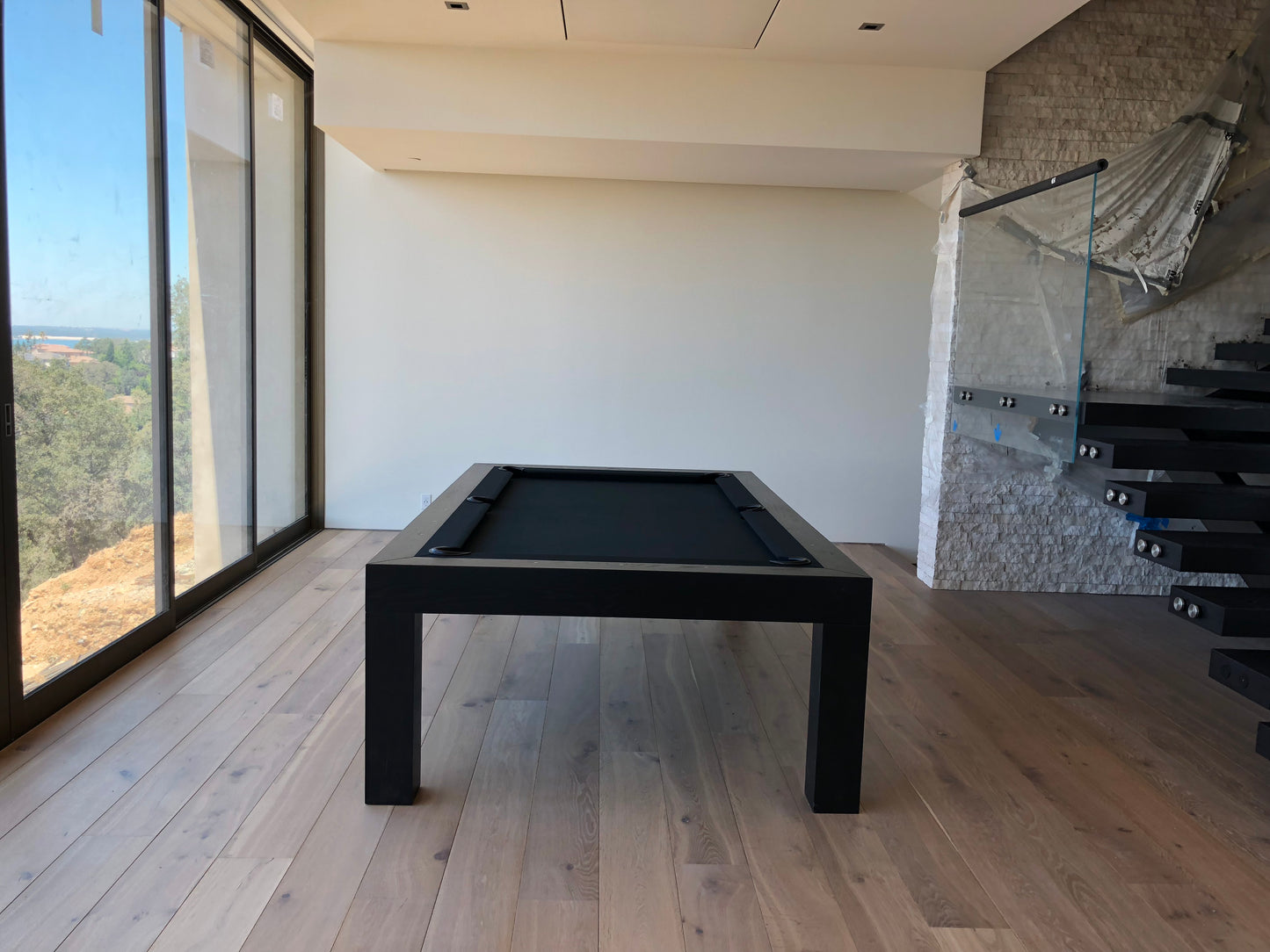 Bellagio Pool Table Oak Black