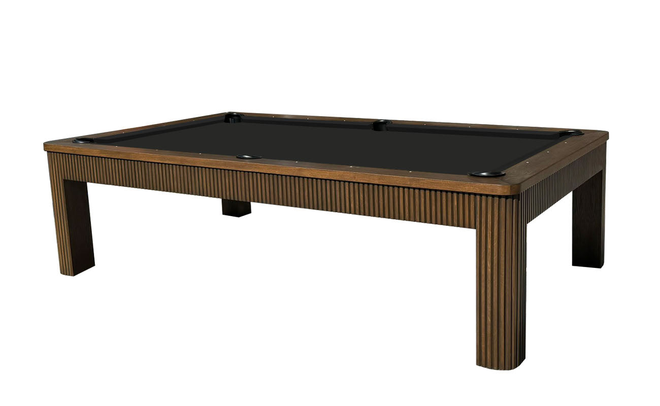 Belmont Pool Table Brown Oak