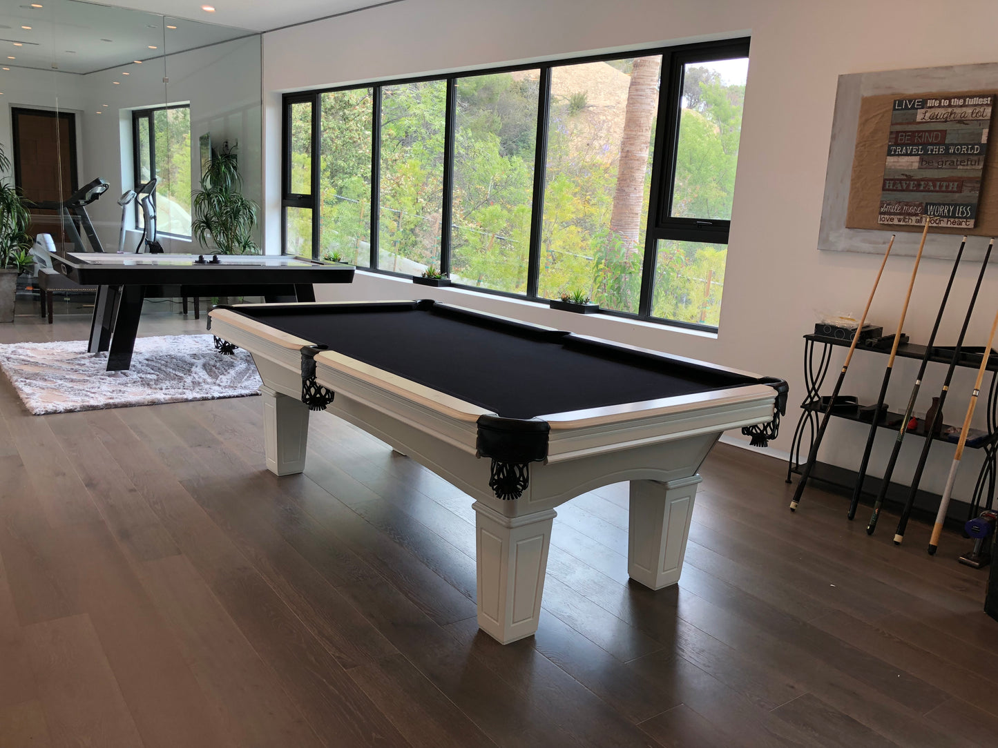 Benedict Pool Table White