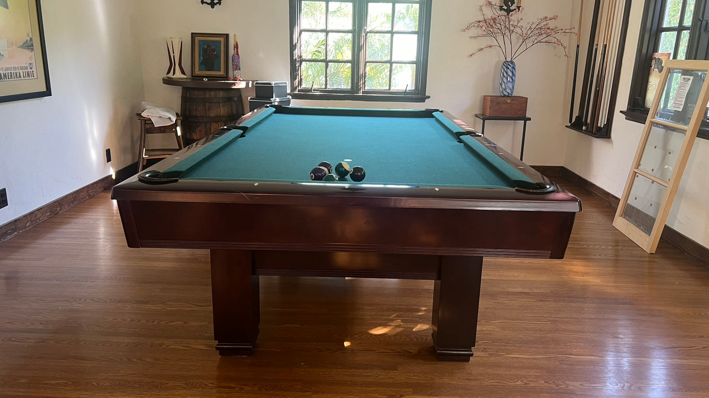 Used Brunswick Pool Table Bridgeport 8ft MH