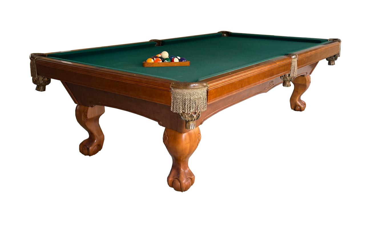 Used Manchester Brunswick 9'ft Pool Table Ball & Claw Legs