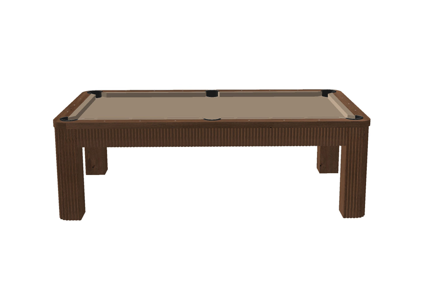 Belmont Pool Table Brown Oak