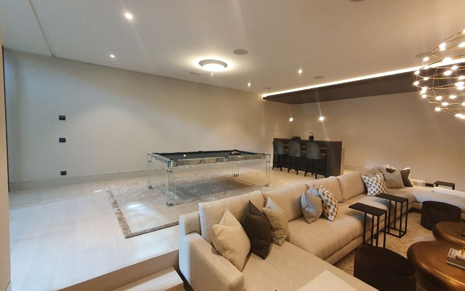 Carat Light Glass Pool Table