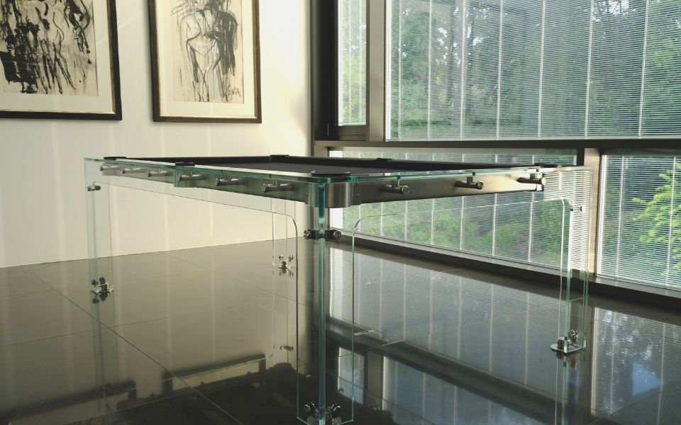 Carat Light Glass Pool Table