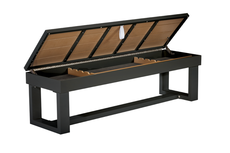 Lanai Outdoor Bench Obsidian Black