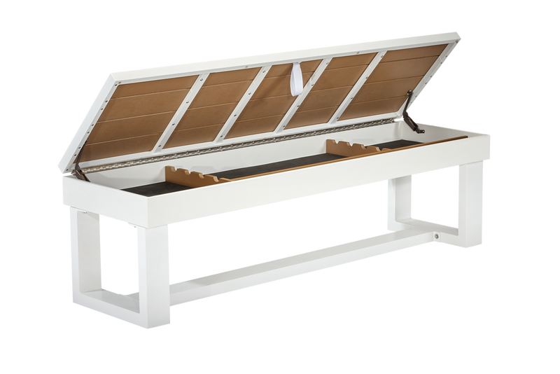 Lanai Outdoor Bench Pearl White