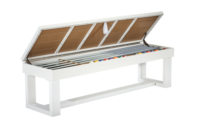 Lanai Outdoor Bench Pearl White