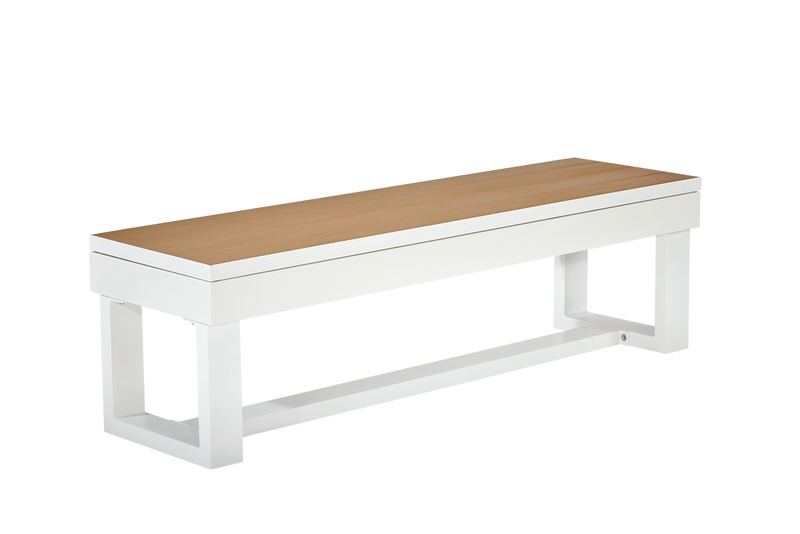 Lanai Outdoor Bench Pearl White