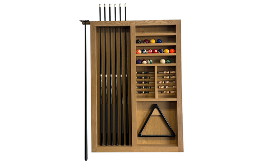 Lounge Modern Wall Cue Rack Combination