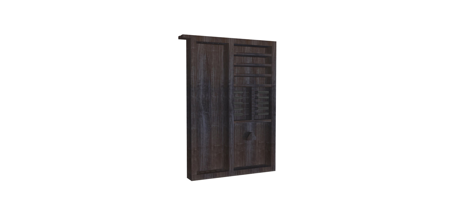 Lounge Modern Wall Cue Rack Combination
