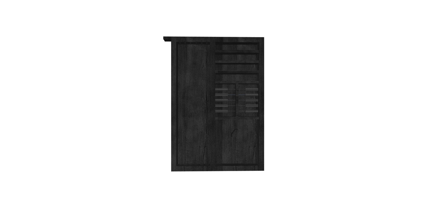 Lounge Modern Wall Cue Rack Combination