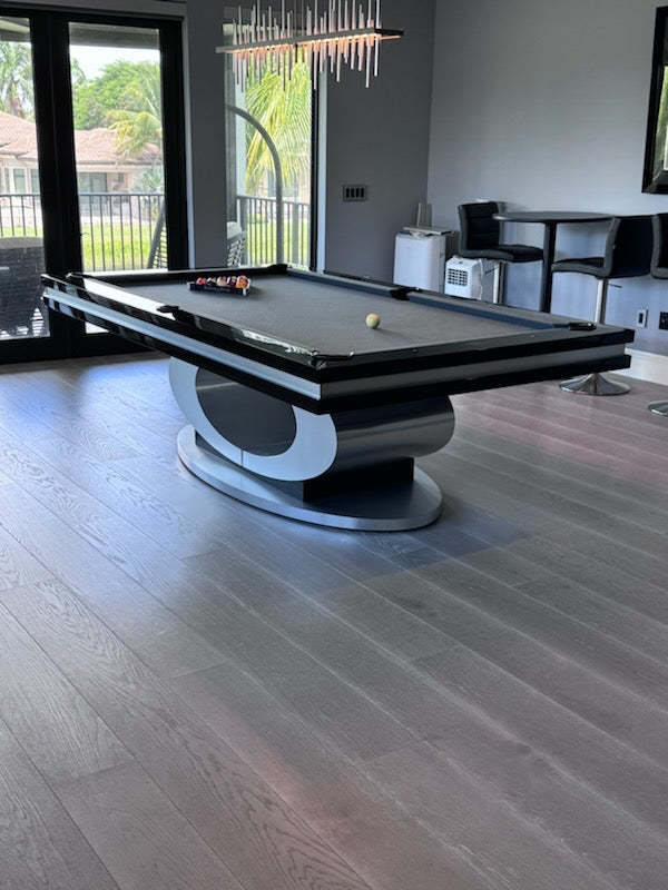 Oval Pool Table