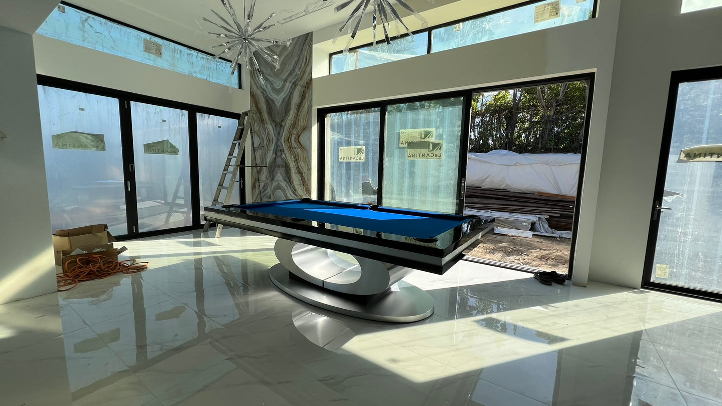 Oval Pool Table