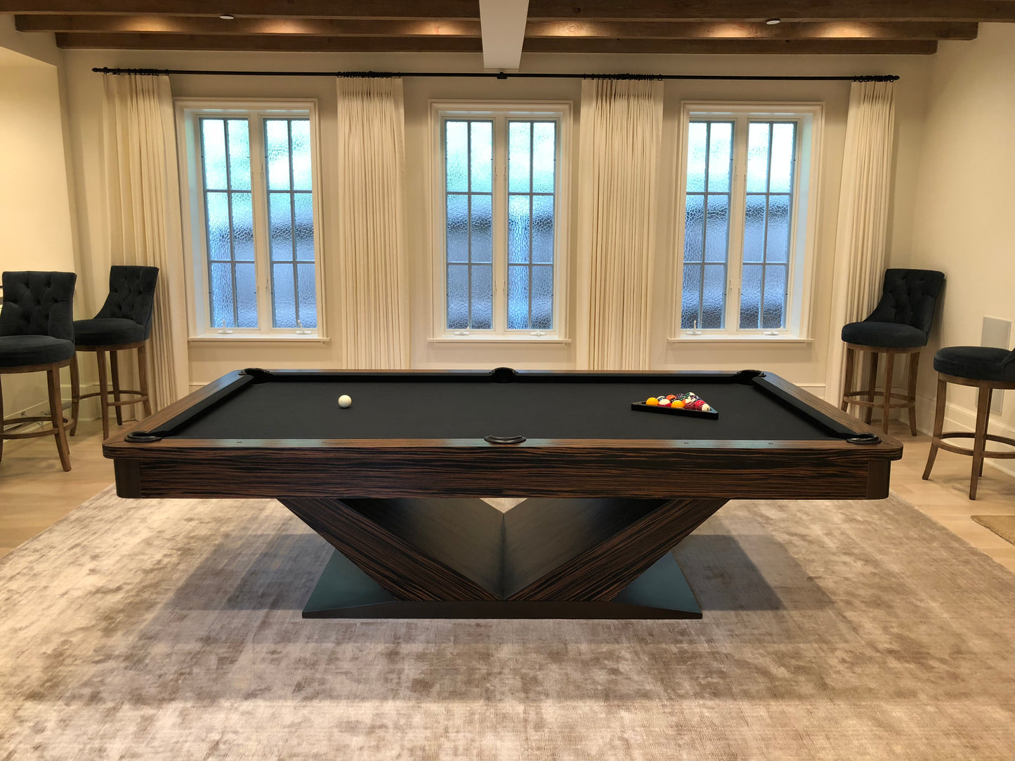 President Pool Table Round Rails