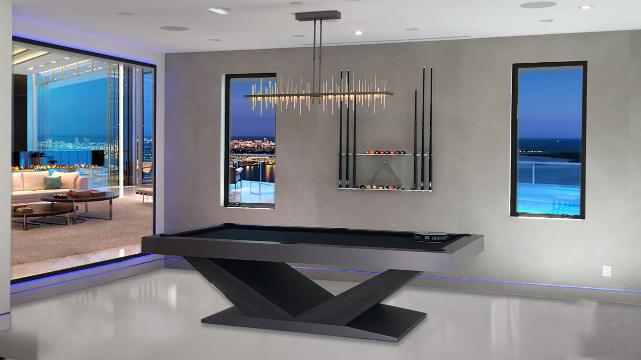 President Pool Table Square Rails