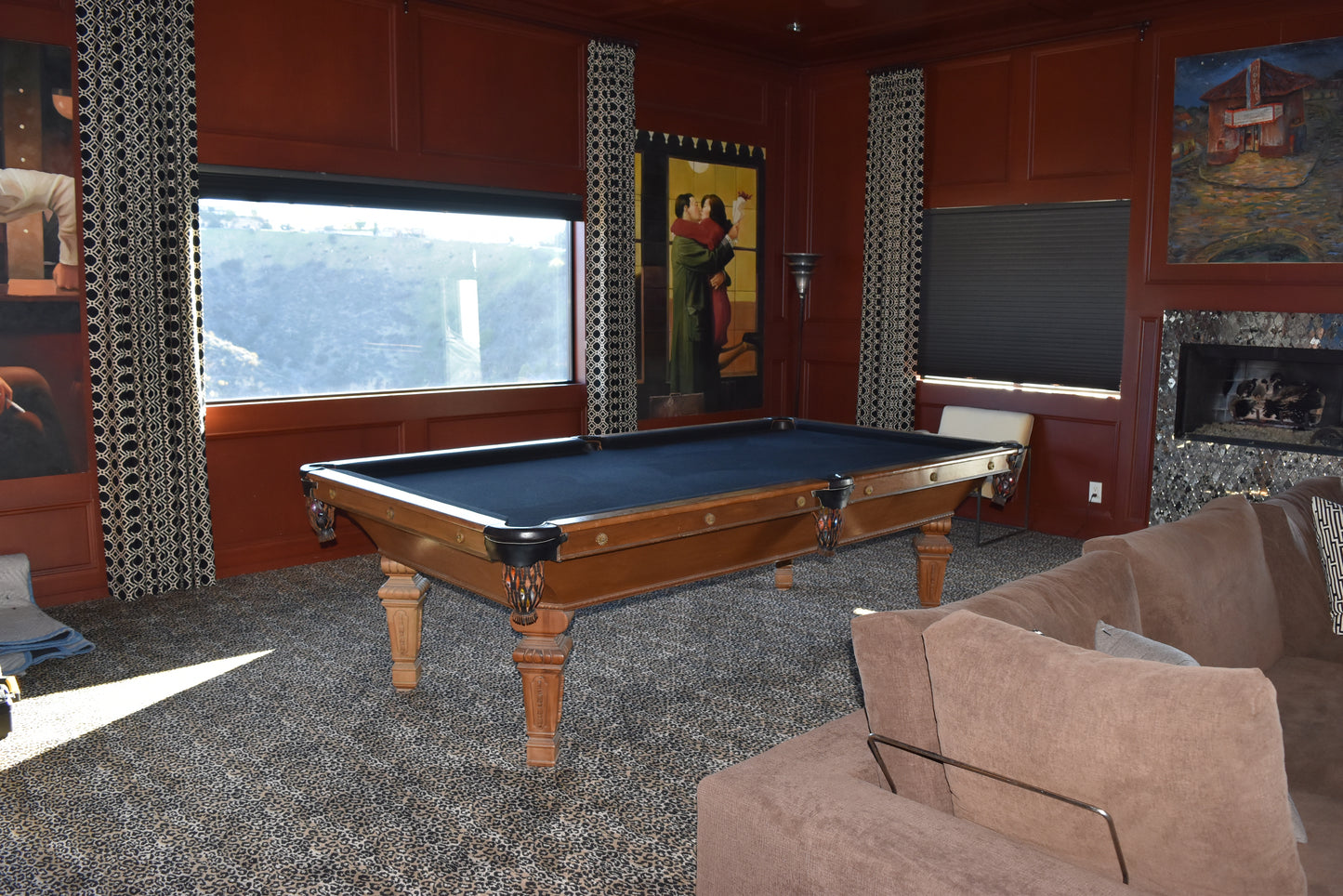 Restored Regina 8'ft Pool Table