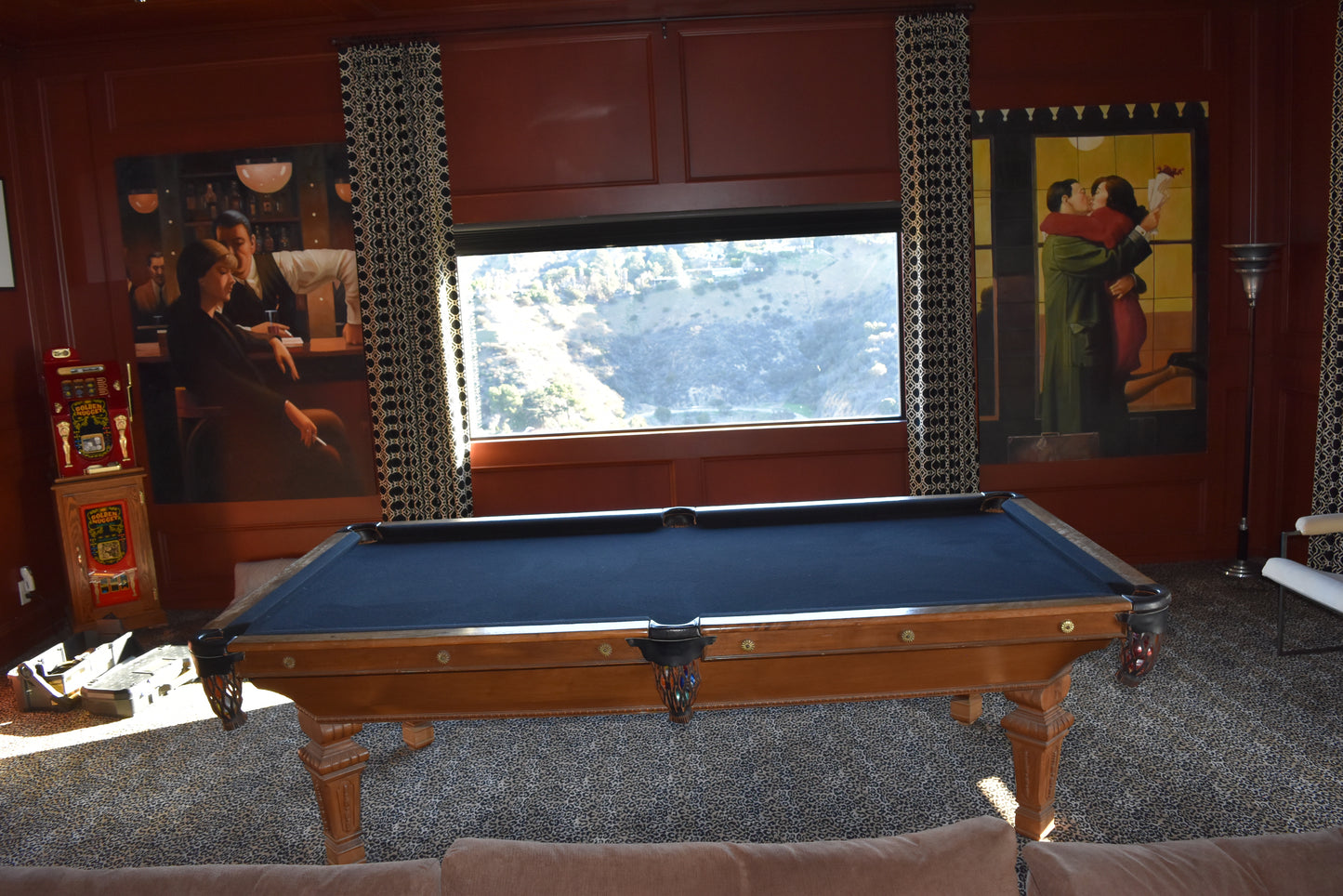 Restored Regina 8'ft Pool Table