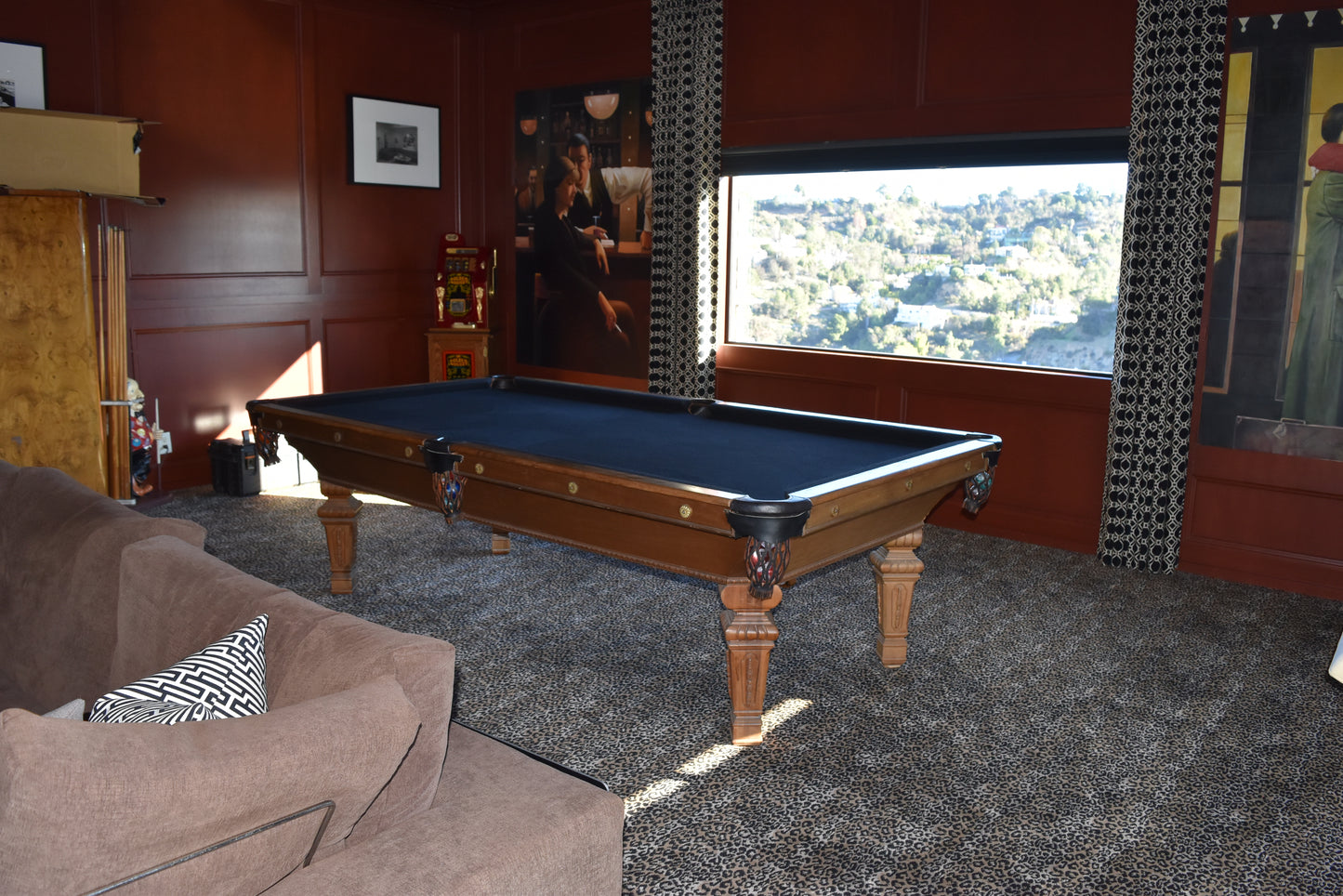 Restored Regina 8'ft Pool Table