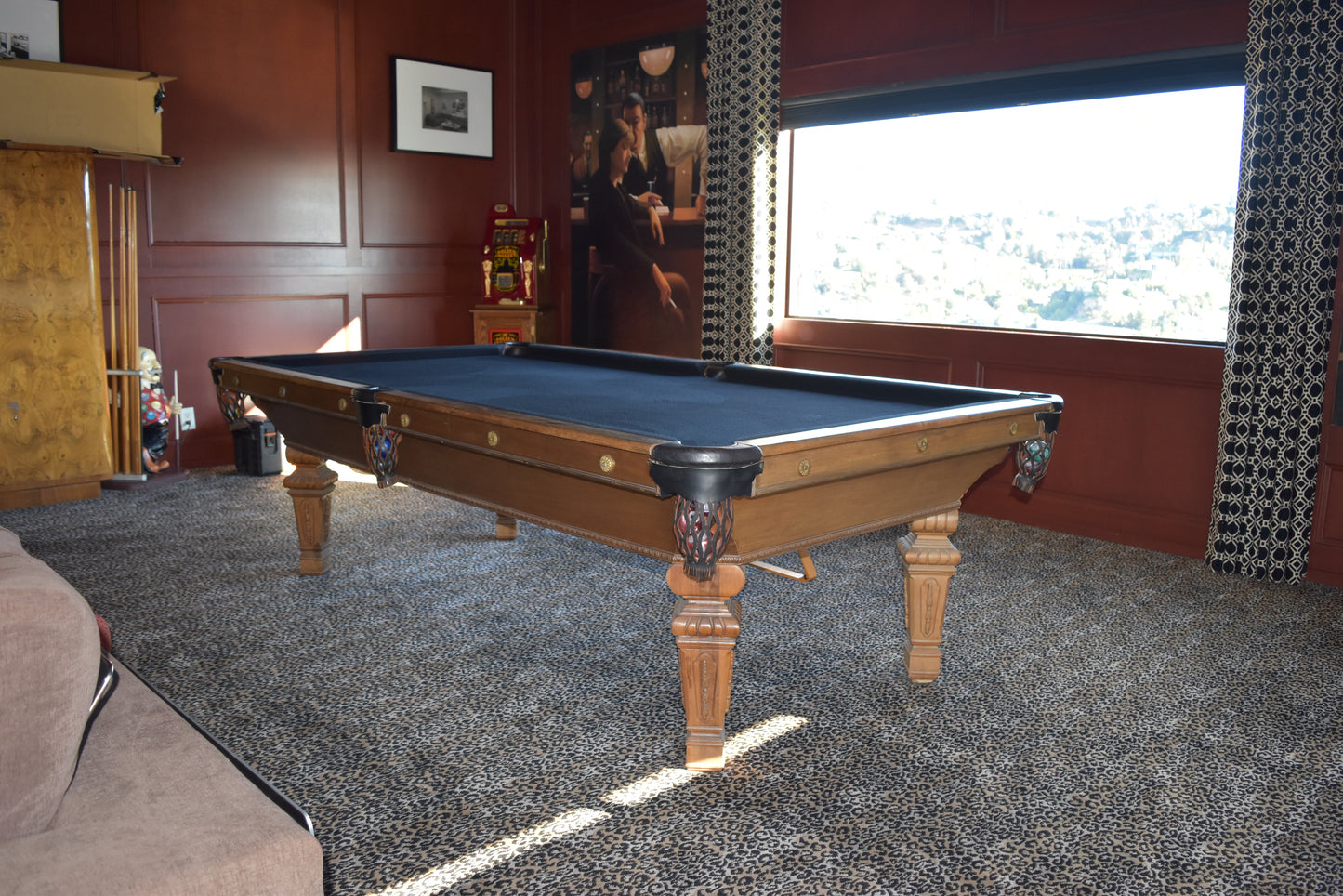 Restored Regina 8'ft Pool Table