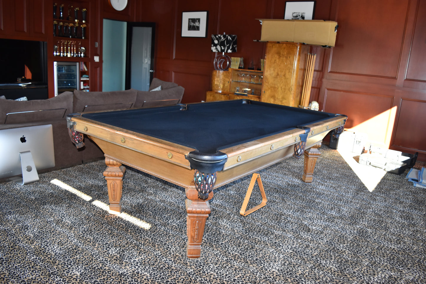 Restored Regina 8'ft Pool Table