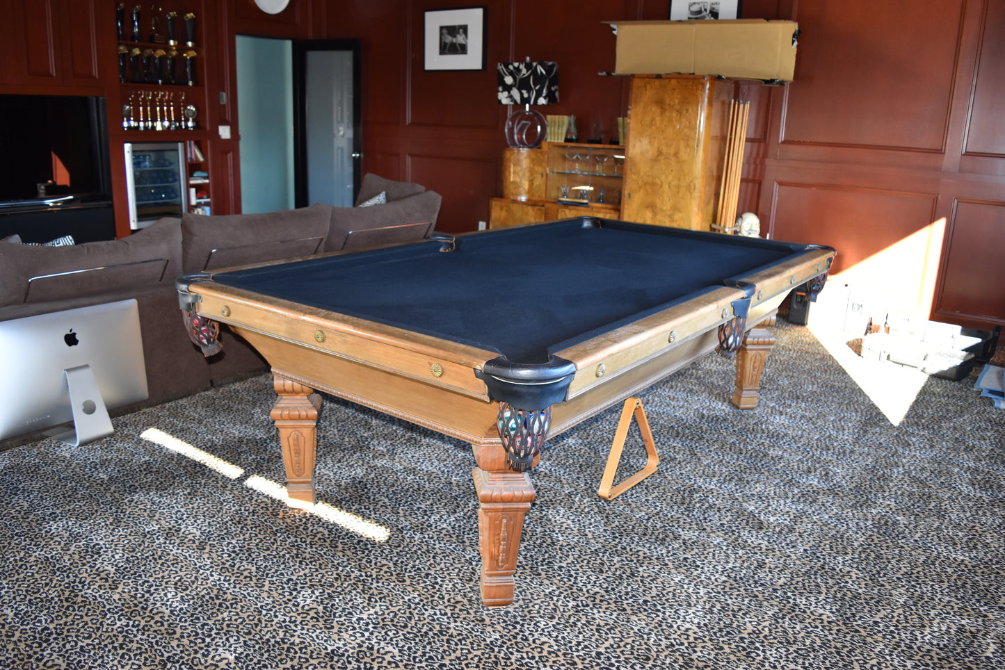 Restored Regina 8'ft Pool Table