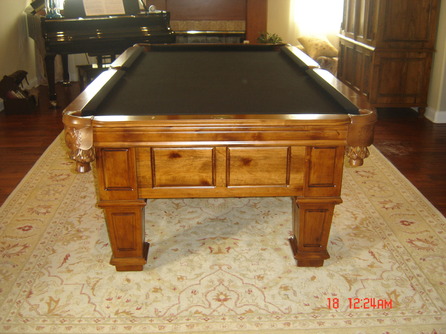 Used Valencia 8'ft Pool Table Teak Finish