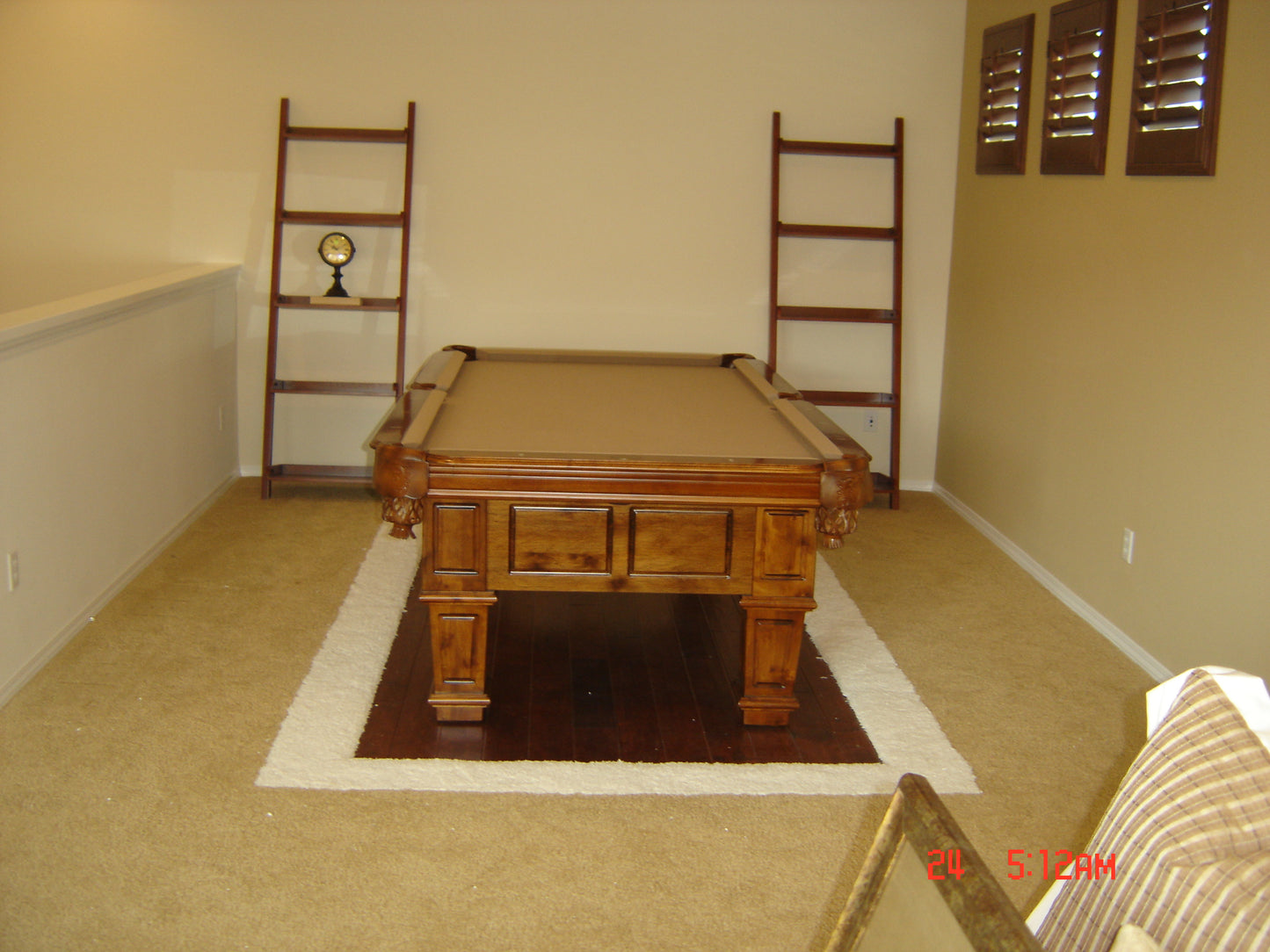 Used Valencia 8'ft Pool Table Teak Finish