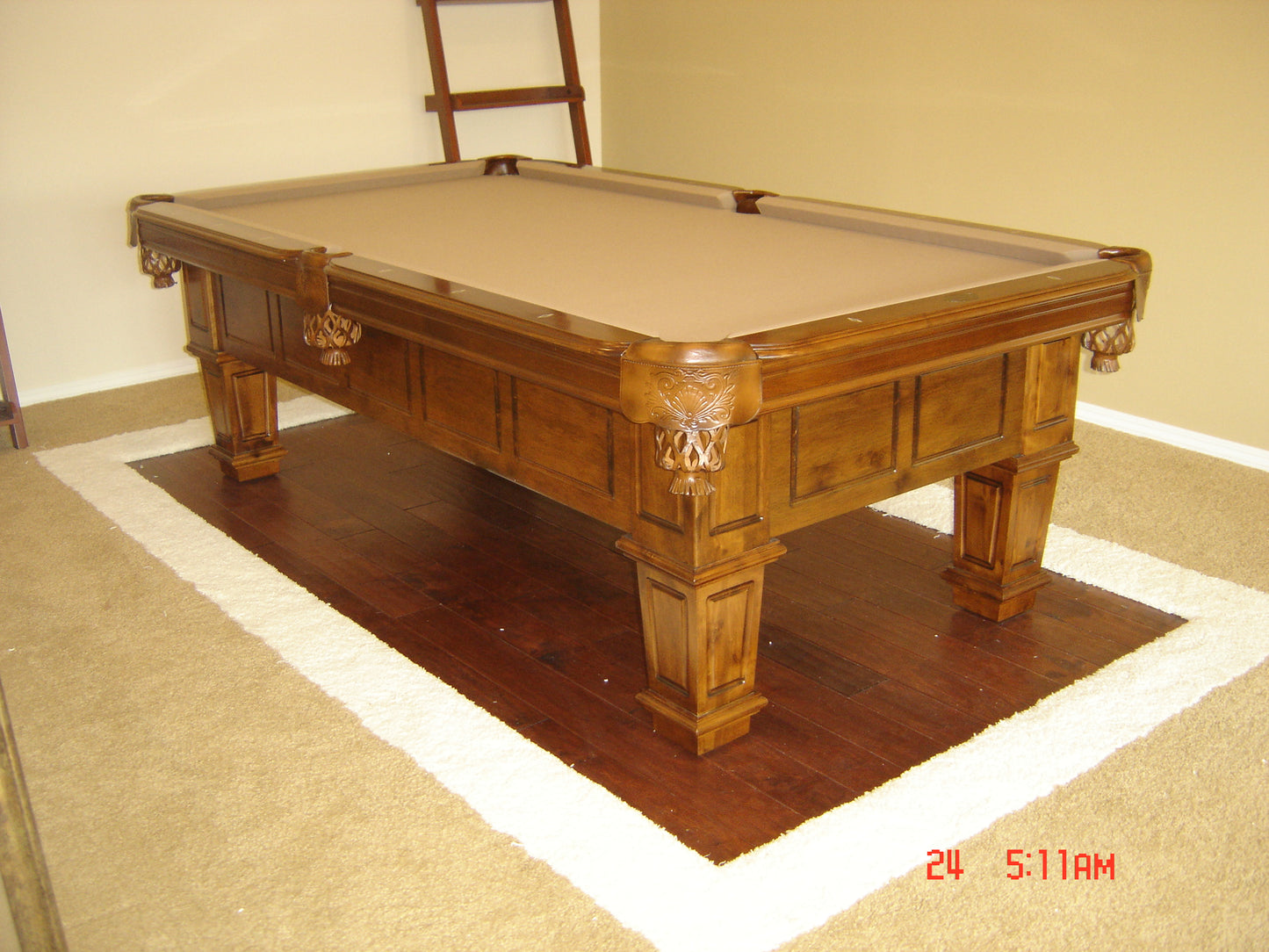 Used Valencia 8'ft Pool Table Teak Finish