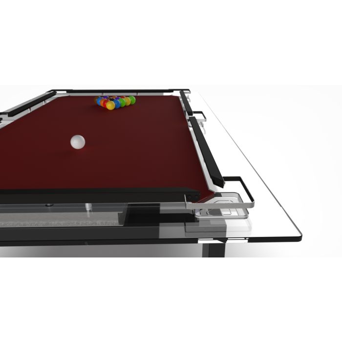 P 2 Glass Pool Table
