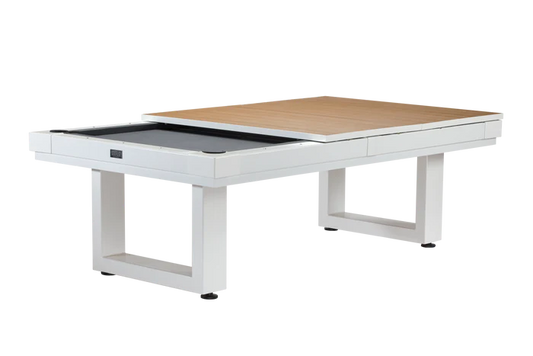 Lanai Out Door Pool Table Pearl White
