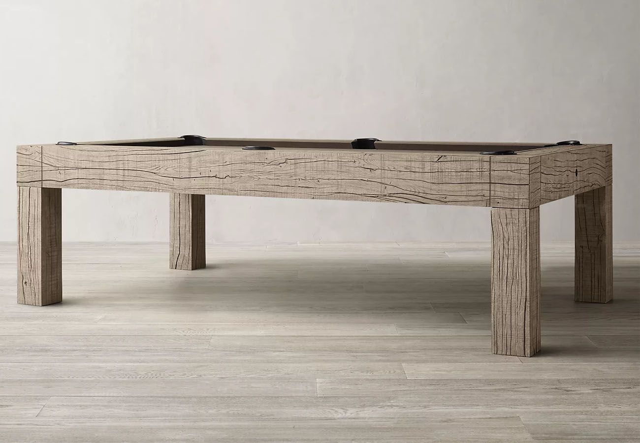 Parsons Pool Table Rustic Grey Oak in stock Delivery in 1 to 3 Days