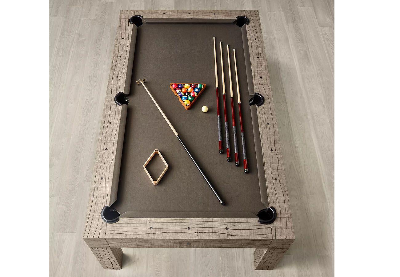Parsons Pool Table Rustic Grey Oak in stock Delivery in 1 to 3 Days