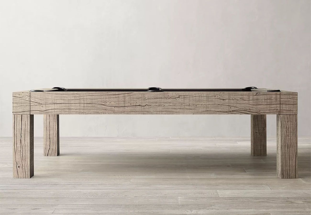 Parsons Pool Table Rustic Grey Oak in stock Delivery in 1 to 3 Days