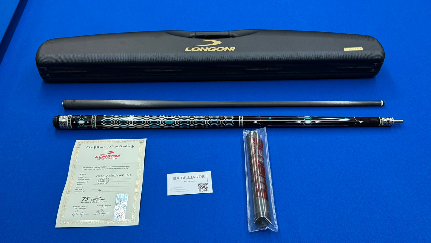 Ogiva Silver Longoni Pool Cue