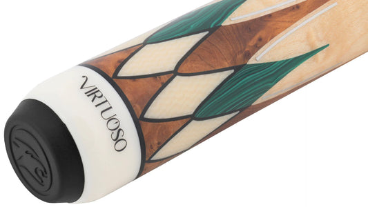 Predator Virtuoso Curly Maple/Malachite Green No Wrap Pool Cue