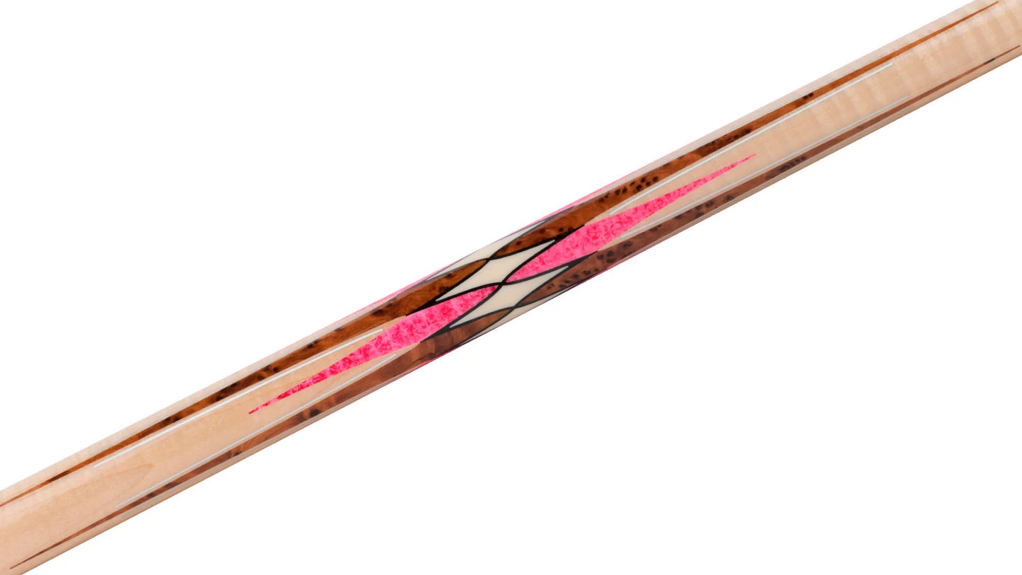 Predator Virtuoso Curly Maple Pink No Wrap Pool Cue