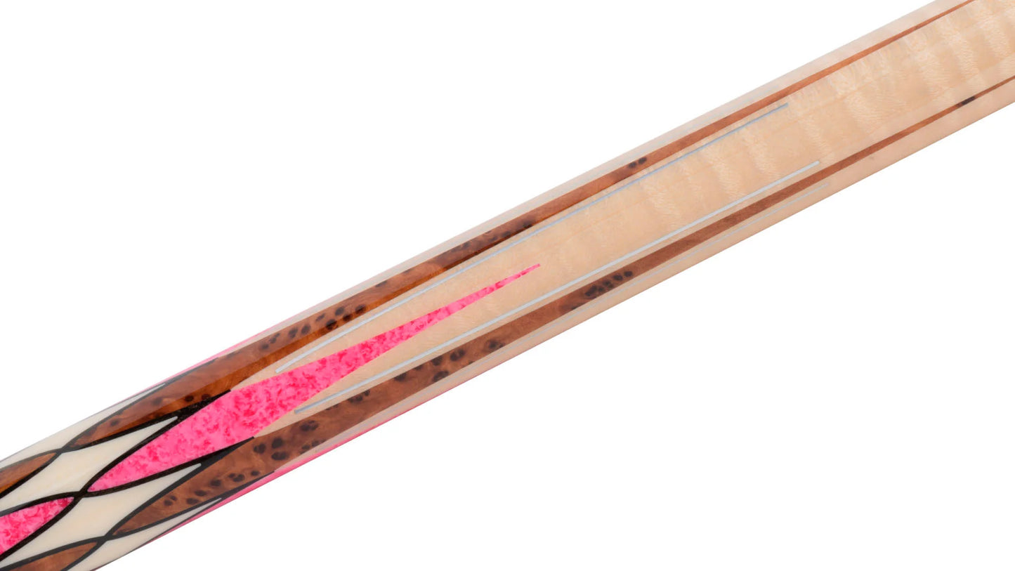 Predator Virtuoso Curly Maple Pink No Wrap Pool Cue