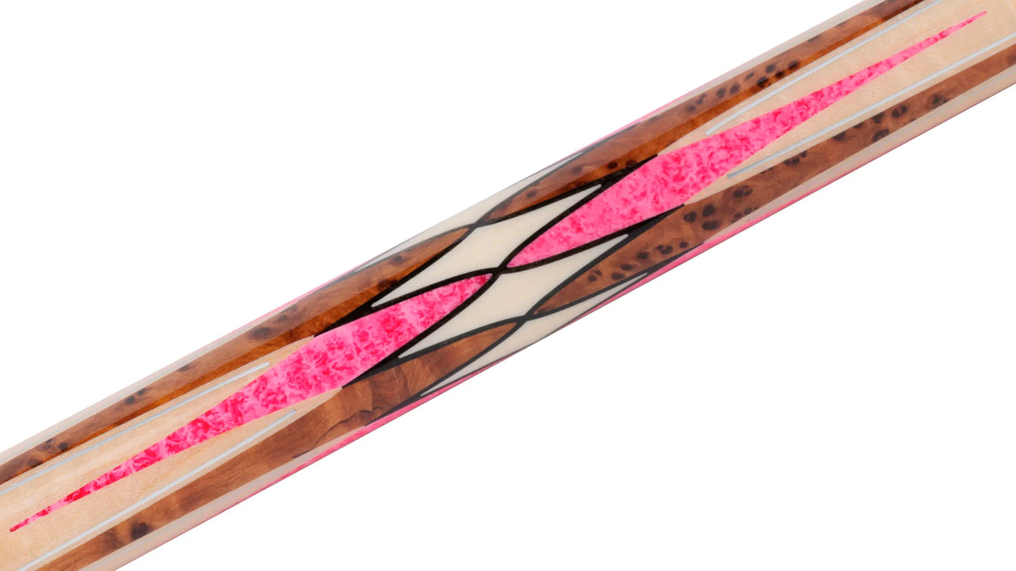 Predator Virtuoso Curly Maple Pink No Wrap Pool Cue