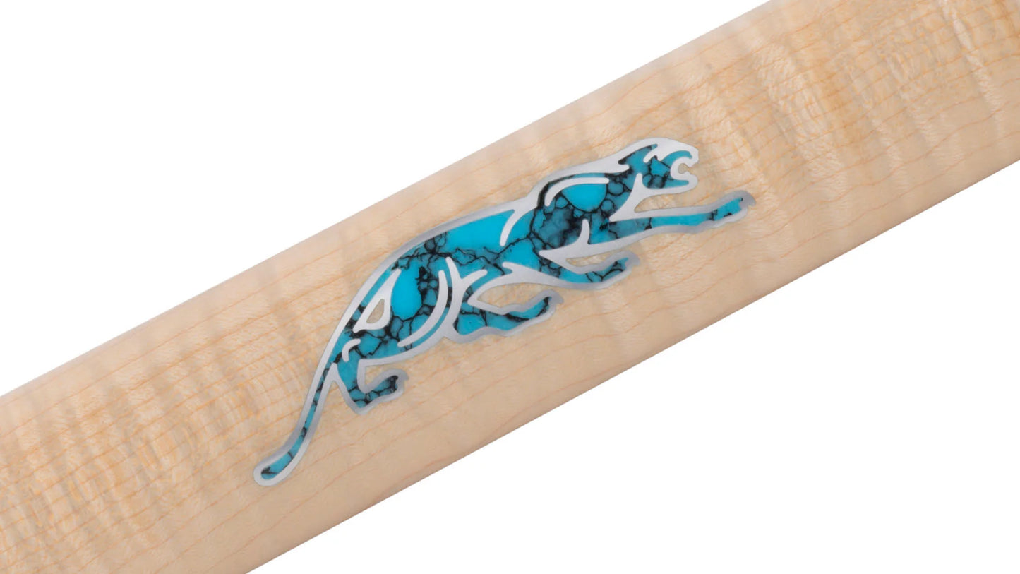 Predator Virtuoso Curly Maple/Turquoise No Wrap Pool Cue