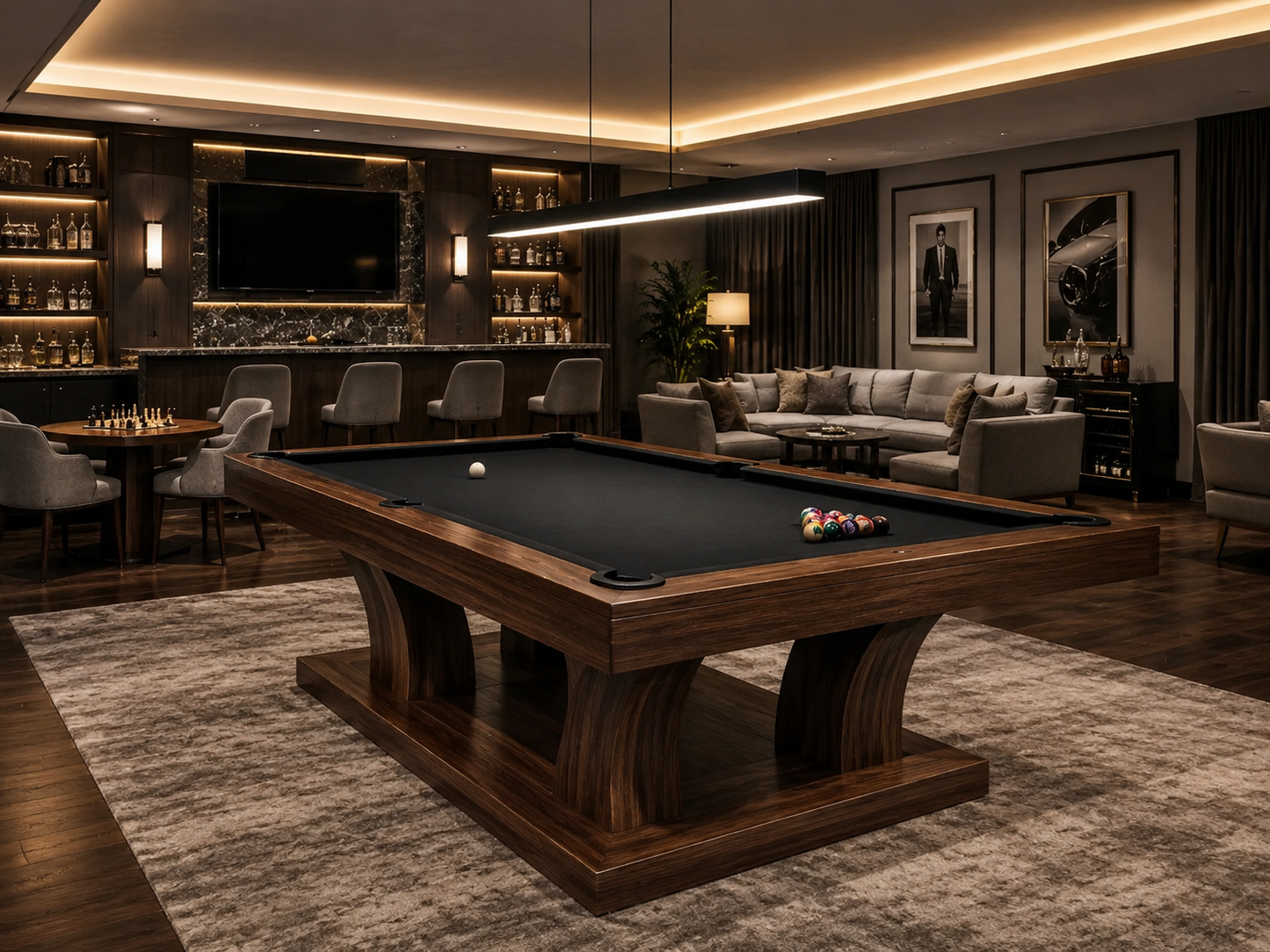 Beckner Modern Pool Table