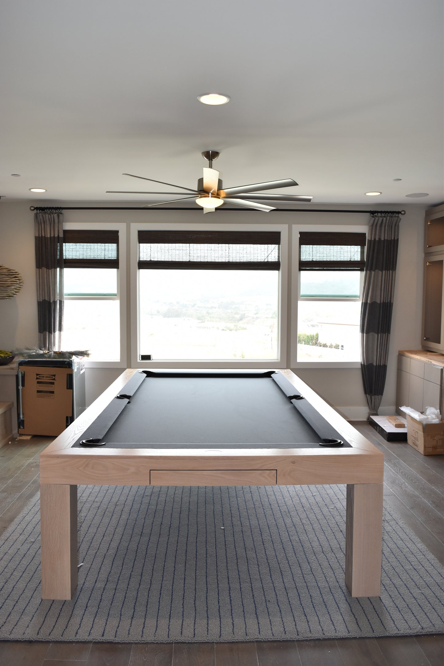 Bellagio Pool Table White Wash