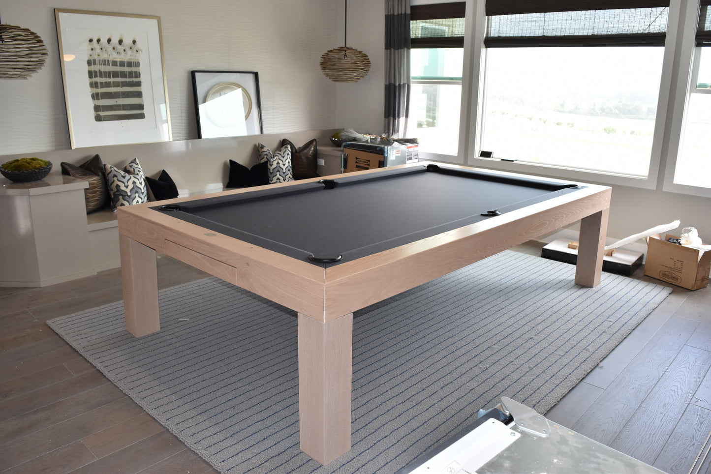 Bellagio Pool Table White Wash