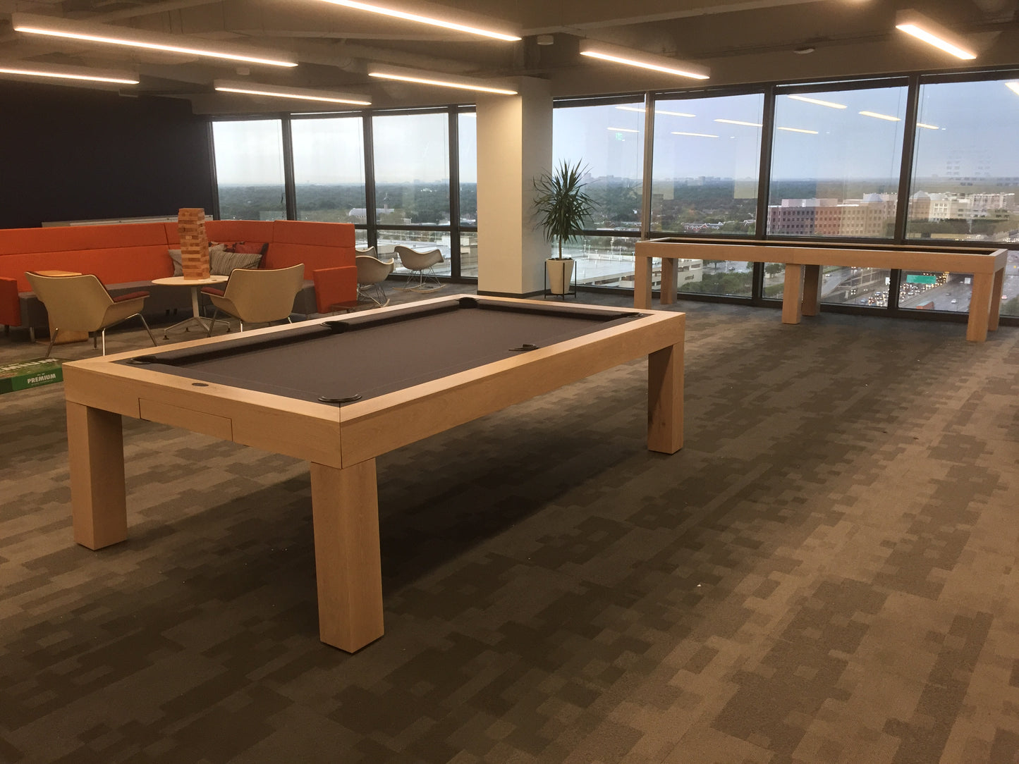 Bellagio Pool Table White Wash