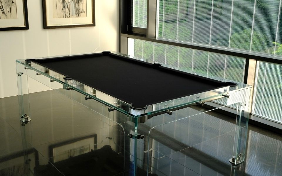 Carat Light Glass Pool Table