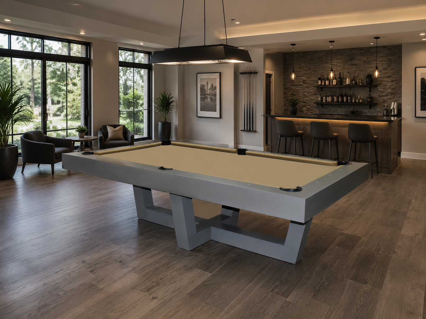 Cross Modern Pool Table